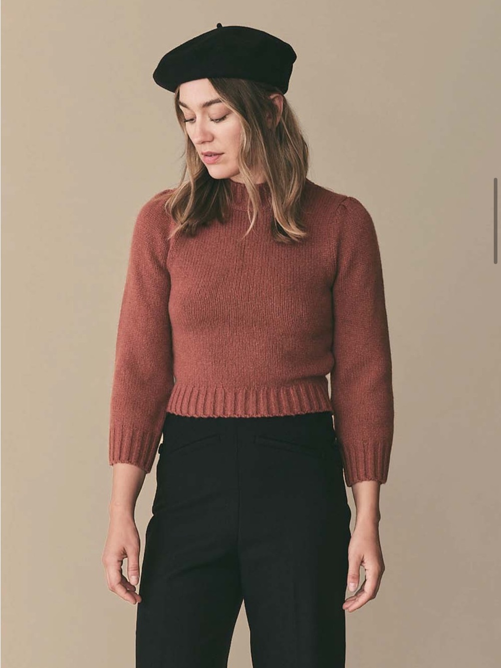 Doen May Cashmere Sweater - dusty rose XXS